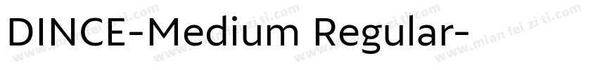 DINCE-Medium Regular字体转换
